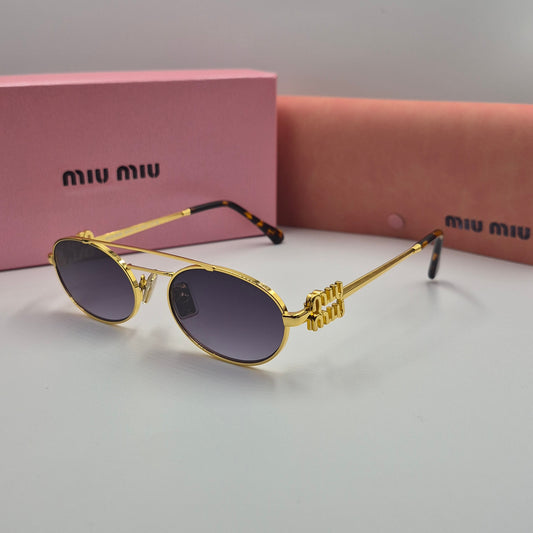 Solaires: MIUMIU SMU54ZS doré noir