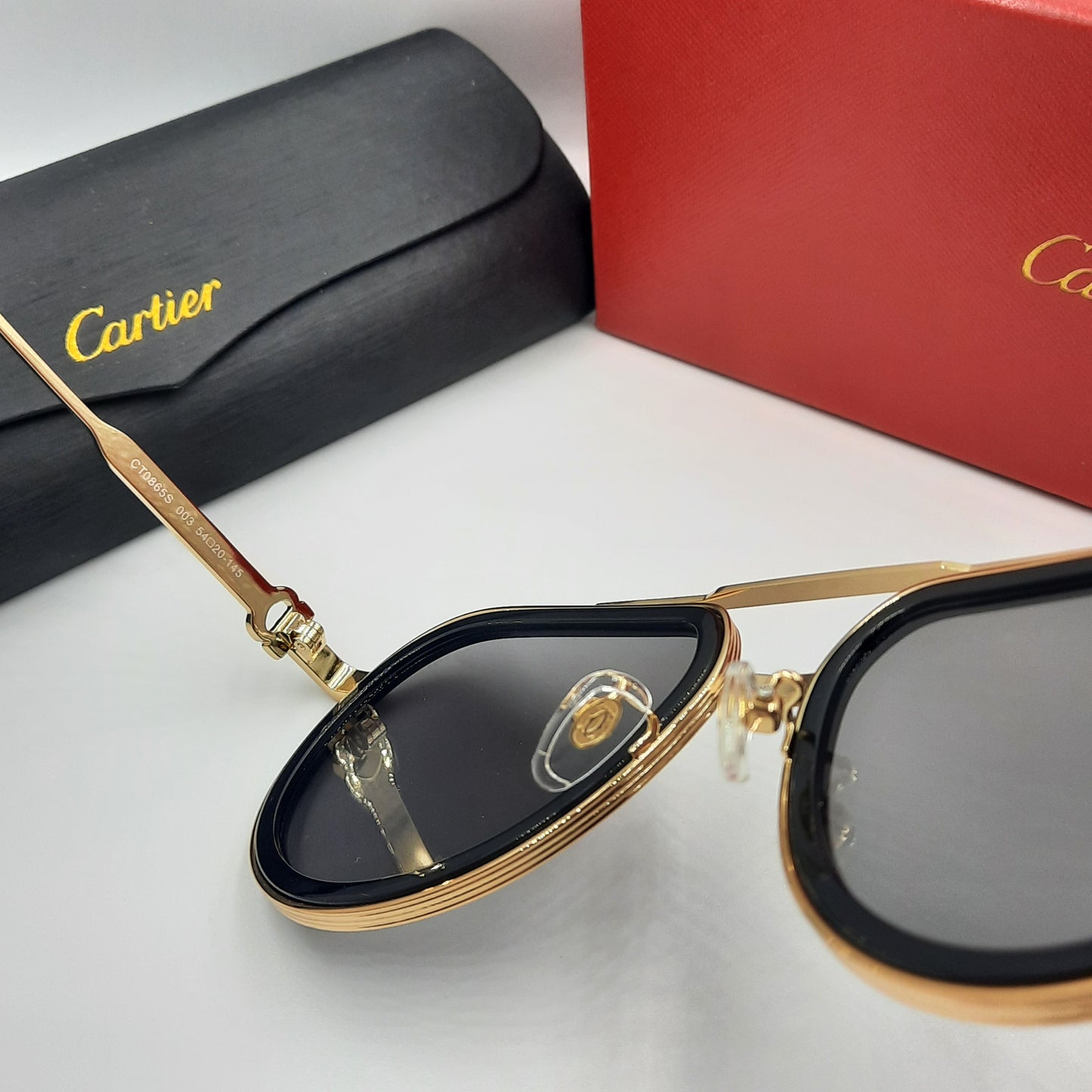 Solaires: CARTIER  CT0865S doré noir