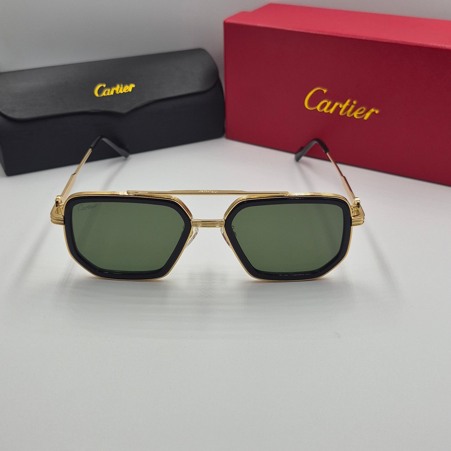 Solaires: CARTIER CT0863S doré vert