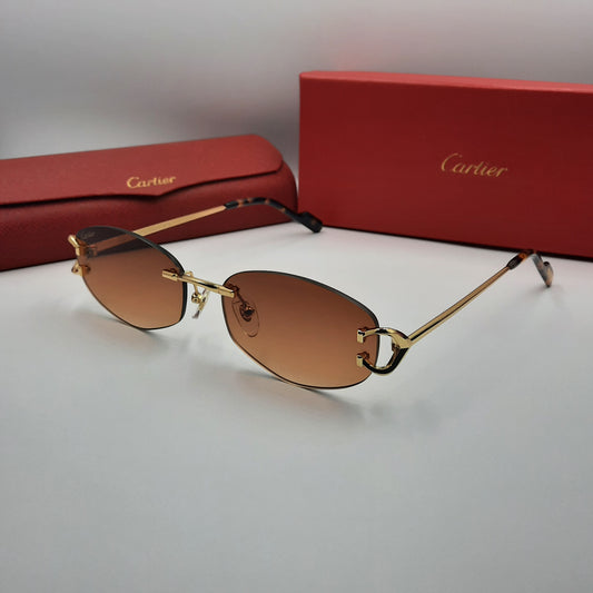 Solaires: CARTIER C decor CT0467S doré marron