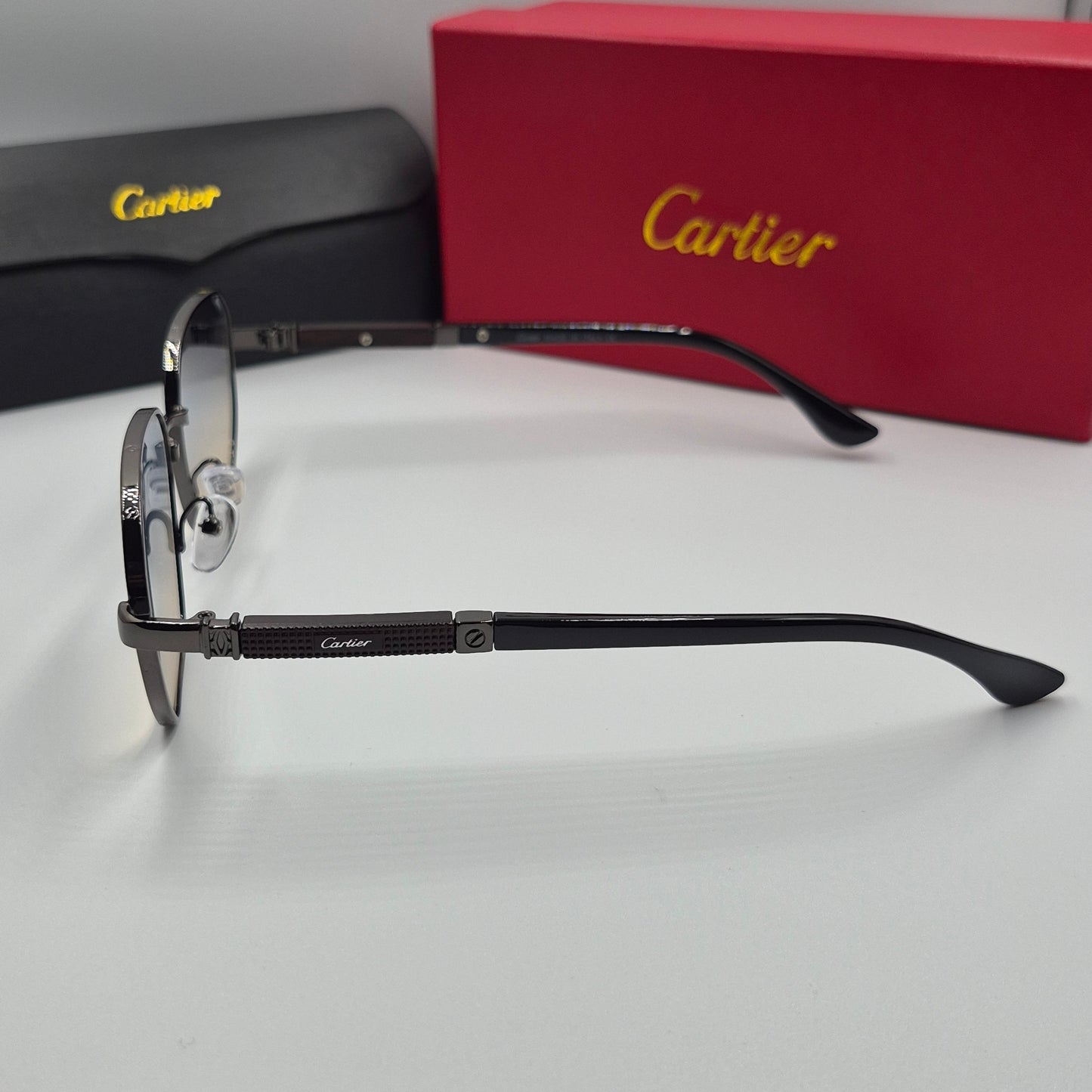 Solaires: CARTIER santos gris noir bleu sunrise