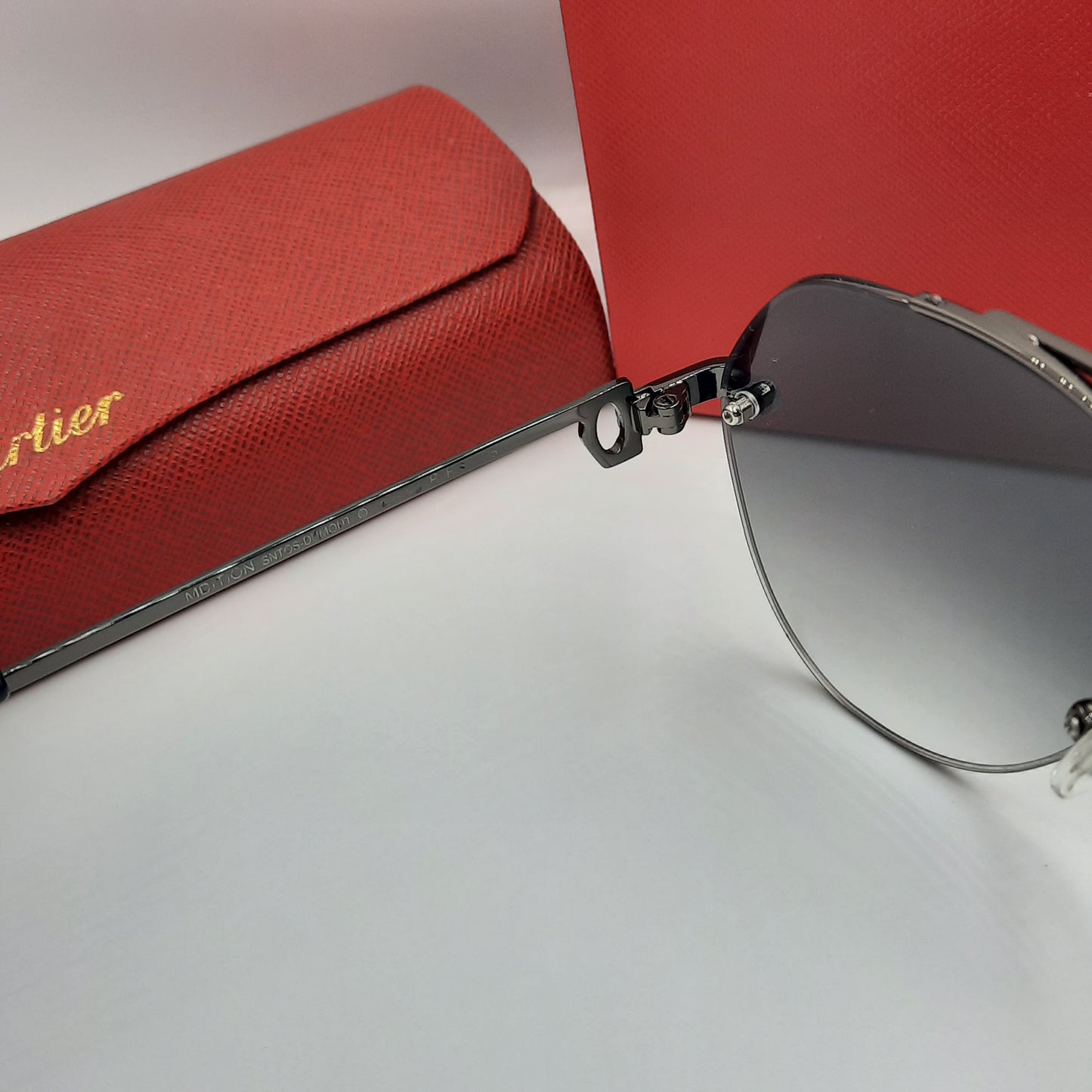 Solaires: CARTIER semi percé CT0427S noir