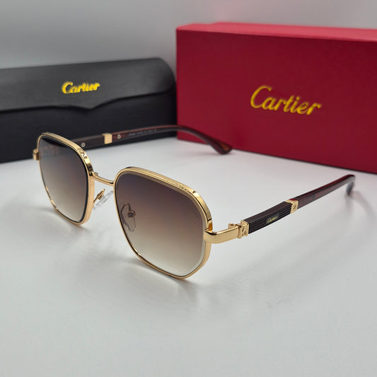 Solaires: CARTIER santos doré marron