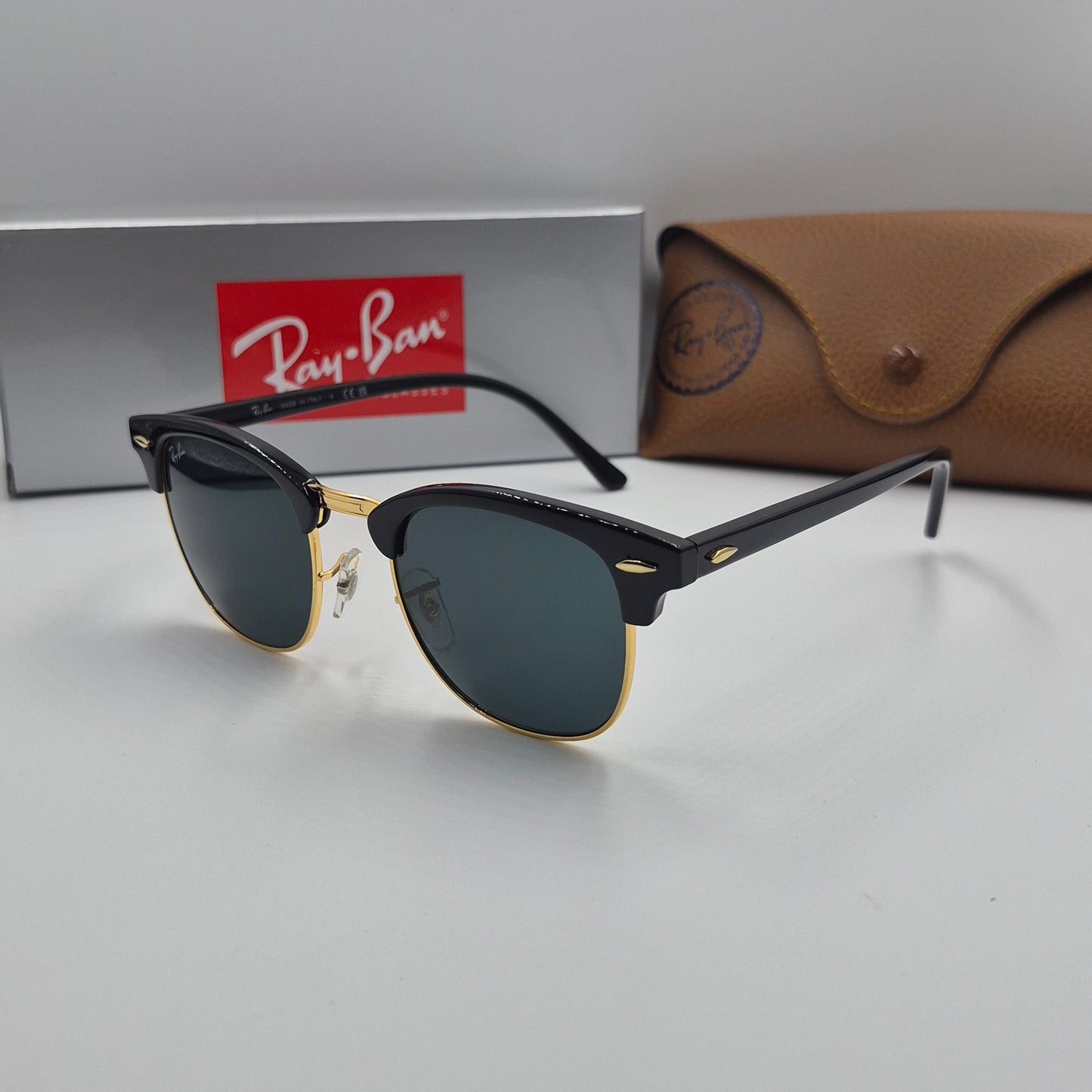 Solaires: Clubmaster RB-3016 Noir/doré