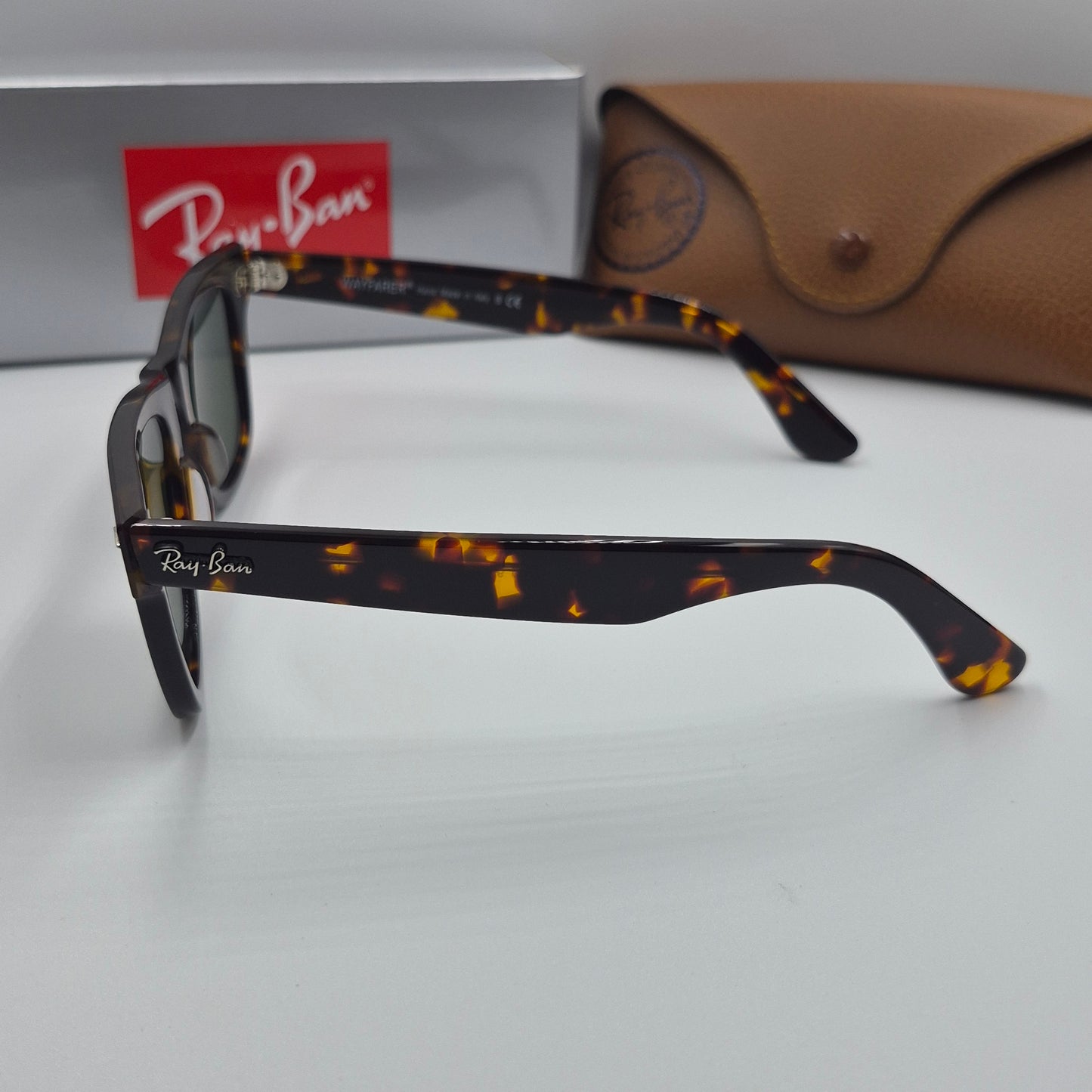 Solaires: RAYBAN Wayfarer Classic RB2140 Marron havane/vert