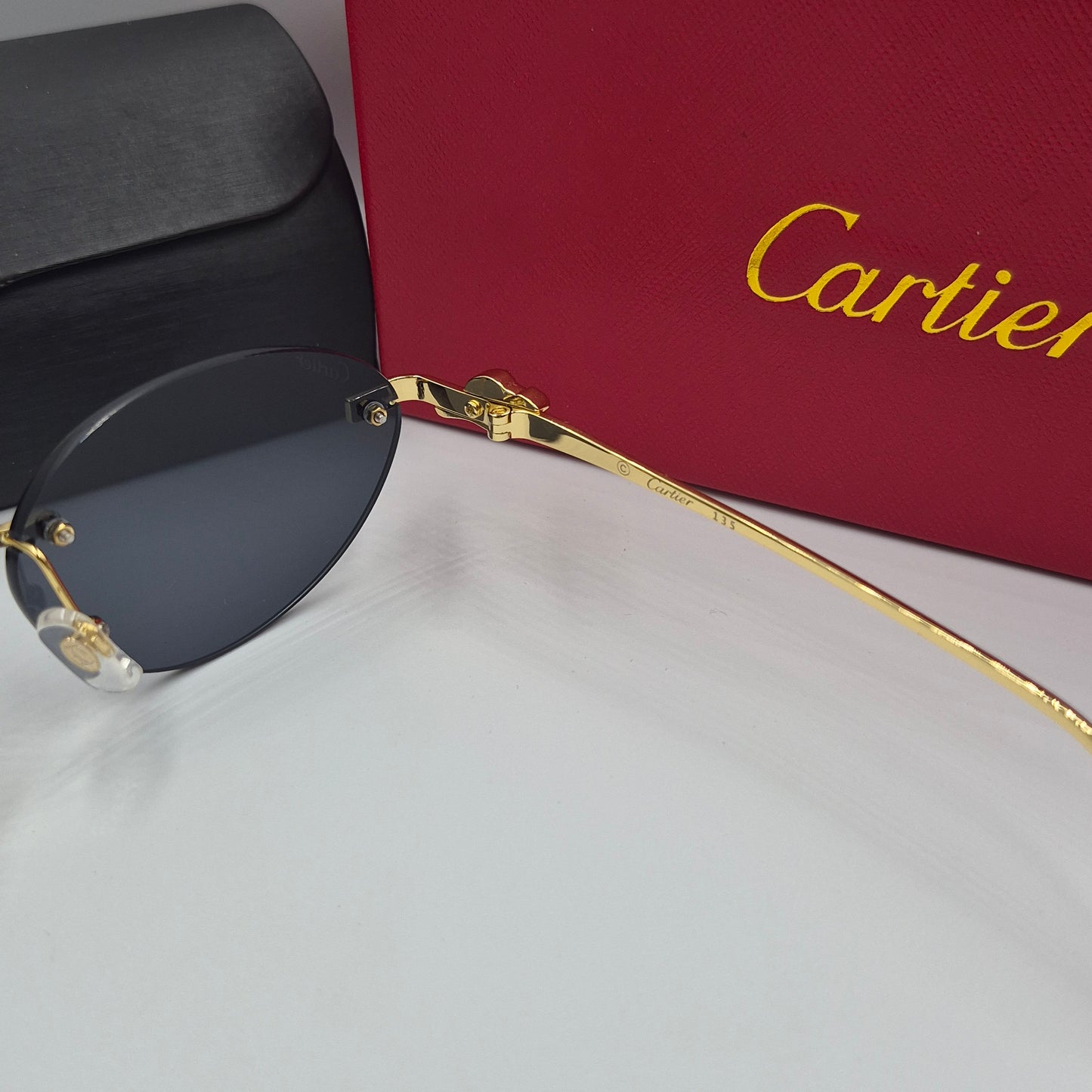 Solaires: CARTIER PANTHERE CT0504S doré noir