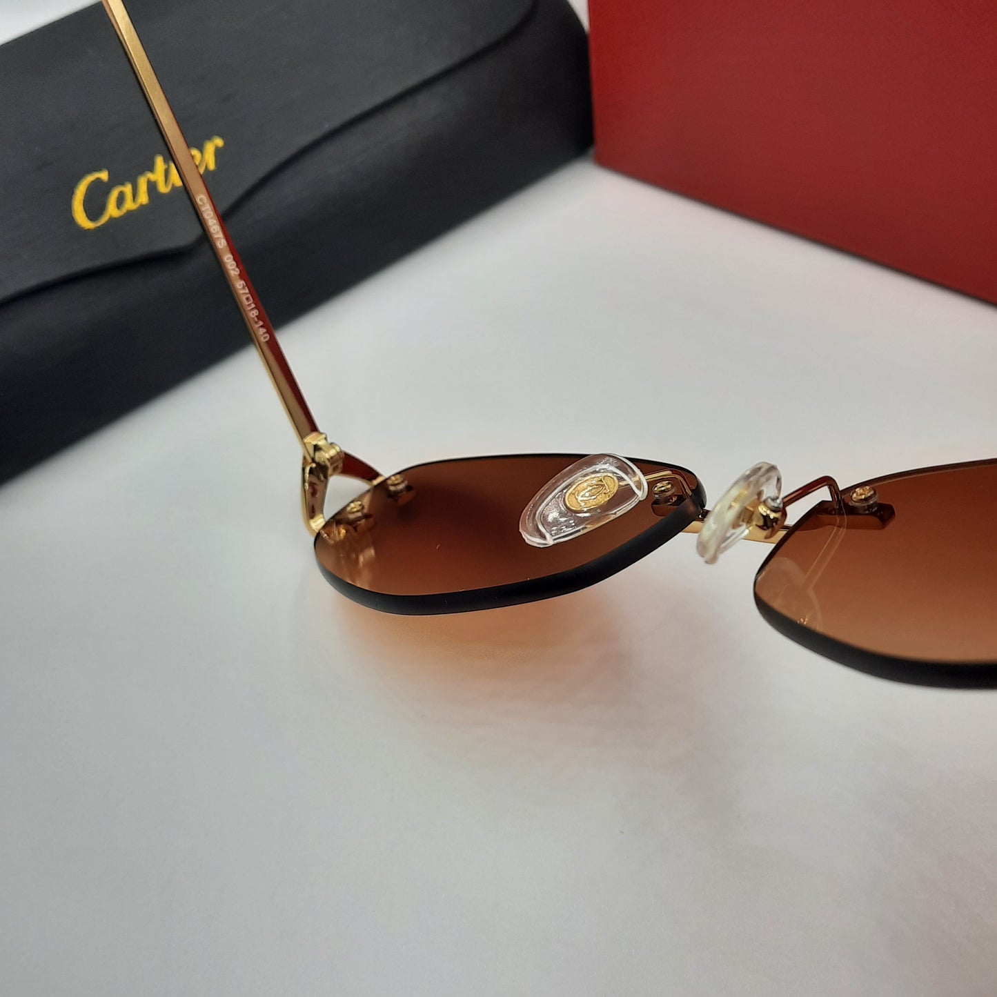 Solaires: CARTIER C decor CT0467S doré marron