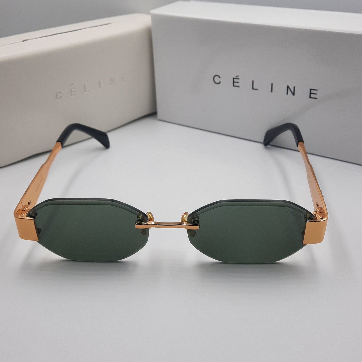 Solaires: CELINE Triomphe CL42119U doré vert