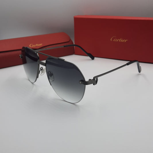Solaires: CARTIER semi percé CT0427S noir