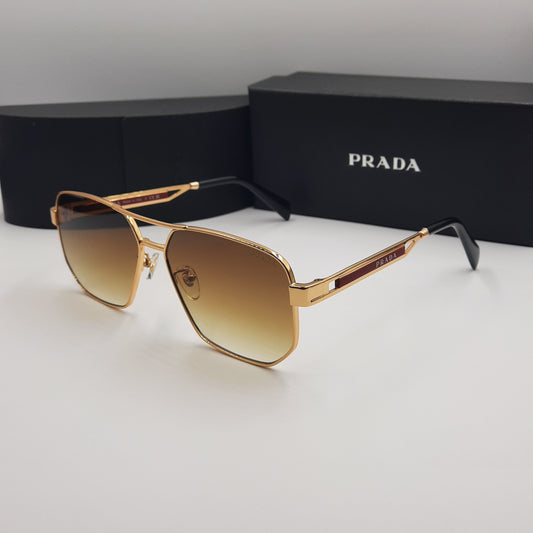 Solaires: PRADA OPS51ZS rouge doré marron deg