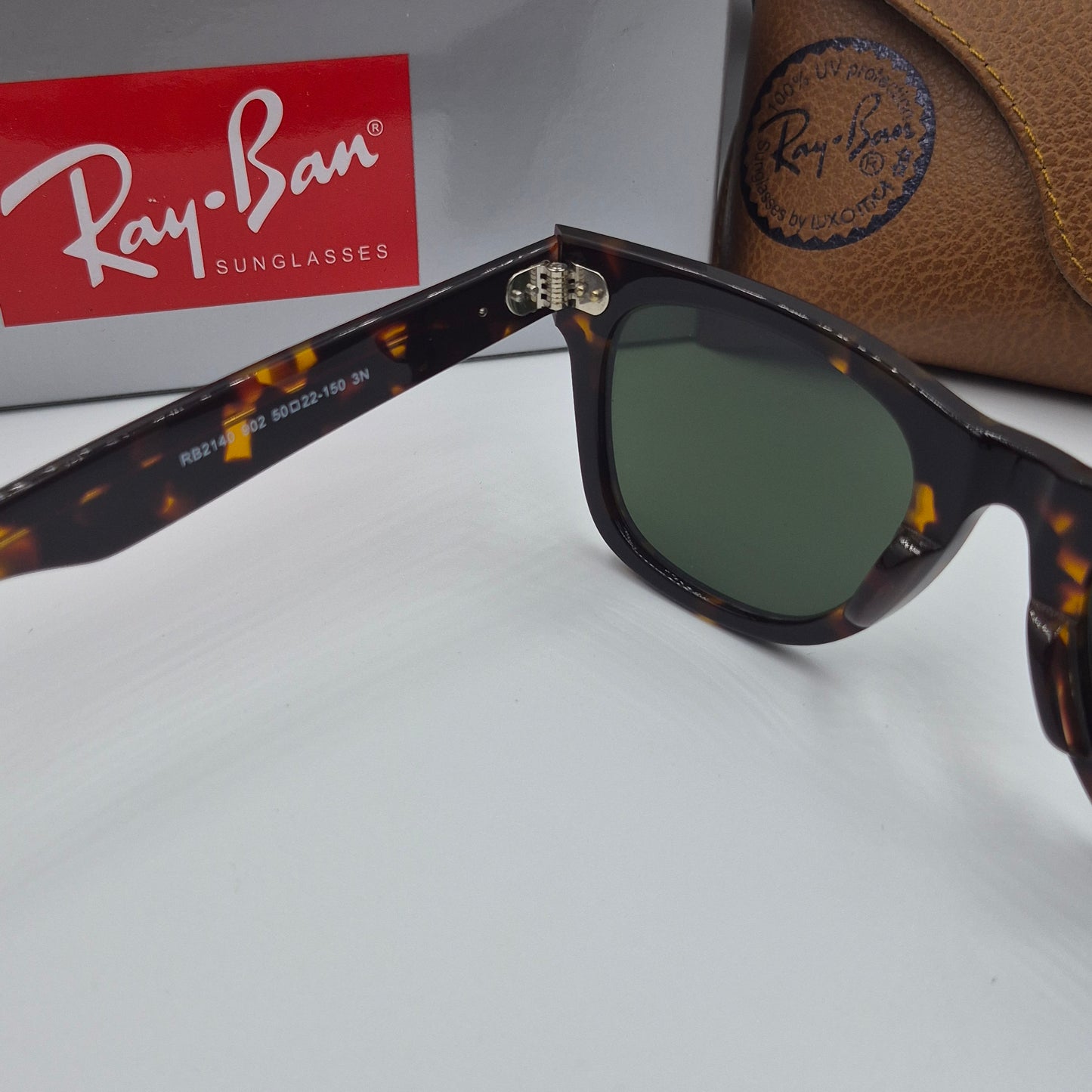 Solaires: RAYBAN Wayfarer Classic RB2140 Marron havane/vert