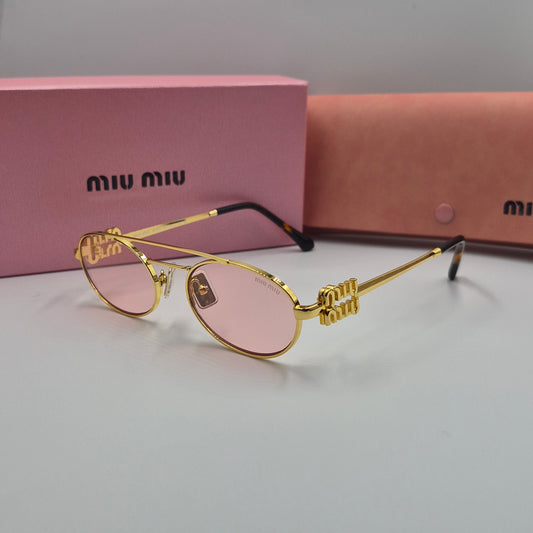 Solaires: MIUMIU SMU54ZS doré rose saumon