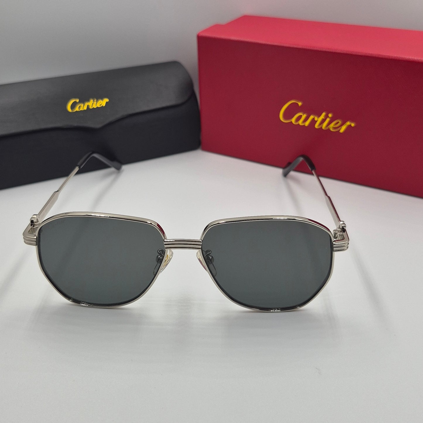Solaires: CARTIER CT0484O argent noir